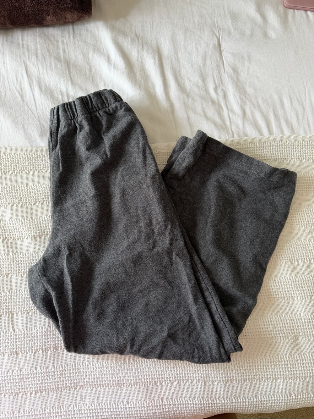 Brandy Melville Dark Gray Wide-Leg Pants